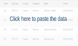 Data import template
